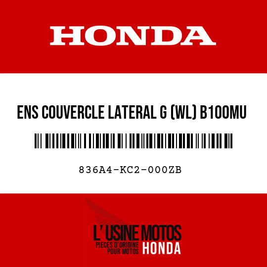 image de 836A4-KC2-000ZB ENS COUVERCLE LATERAL G (WL) B100MU 