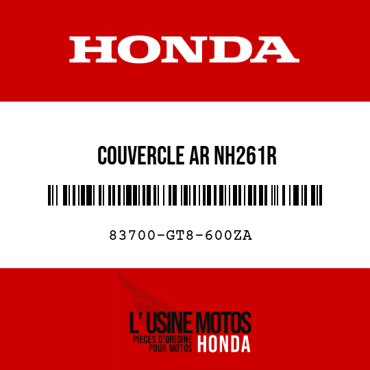 image de 83700-GT8-600ZA COUVERCLE AR NH261R 