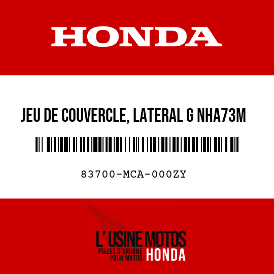 image de 83700-MCA-000ZY JEU DE COUVERCLE, LATERAL G NHA73M 