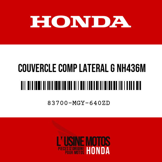 image de 83700-MGY-640ZD COUVERCLE COMP LATERAL G NH436M