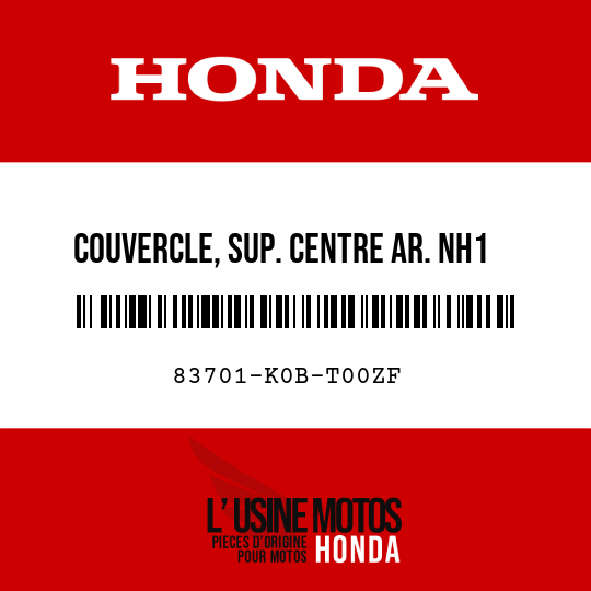 image de 83701-K0B-T00ZF COUVERCLE, SUP. CENTRE AR. NH1