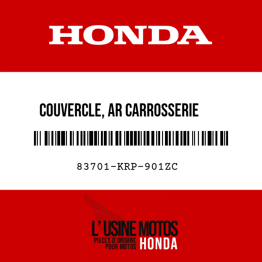 image de 83701-KRP-901ZC COUVERCLE, AR CARROSSERIE CENTRALE (WOL) R218M