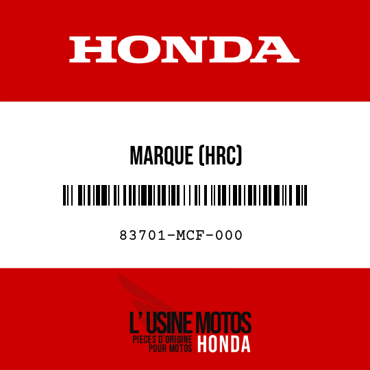 image de 83701-MCF-000 MARQUE (HRC)