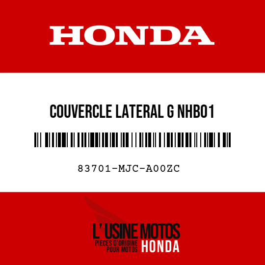 image de 83701-MJC-A00ZC COUVERCLE LATERAL G NHB01