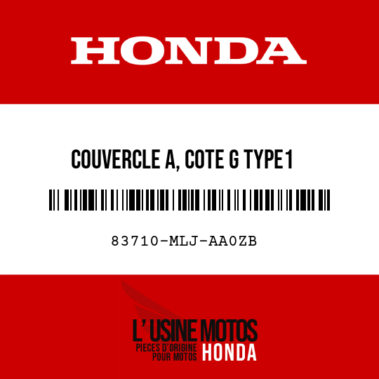 image de 83710-MLJ-AA0ZB COUVERCLE A, COTE G TYPE1