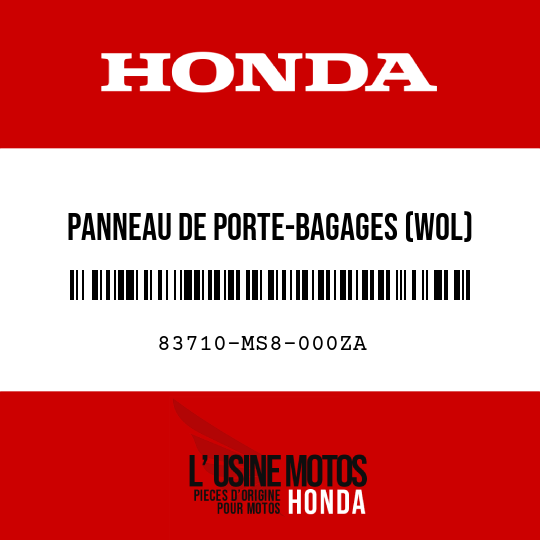image de 83710-MS8-000ZA PANNEAU DE PORTE-BAGAGES (WOL) PB186 