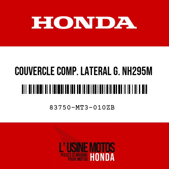image de 83750-MT3-010ZB COUVERCLE COMP. LATERAL G. NH295M 