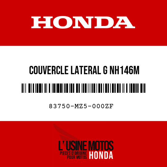 image de 83750-MZ5-000ZF COUVERCLE LATERAL G NH146M 