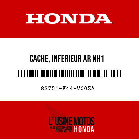 image de 83751-K44-V00ZA CACHE, INFERIEUR AR NH1