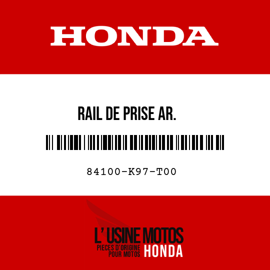 image de 84100-K97-T00 RAIL DE PRISE AR.