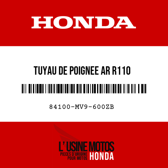 image de 84100-MV9-600ZB TUYAU DE POIGNEE AR R110 