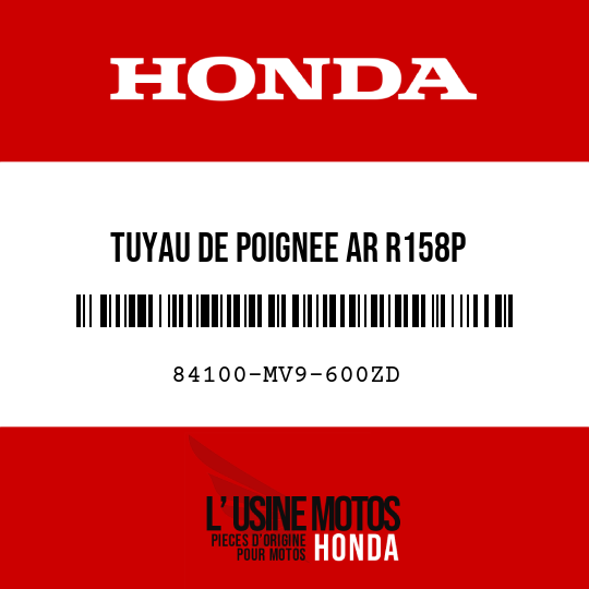 image de 84100-MV9-600ZD TUYAU DE POIGNEE AR R158P 