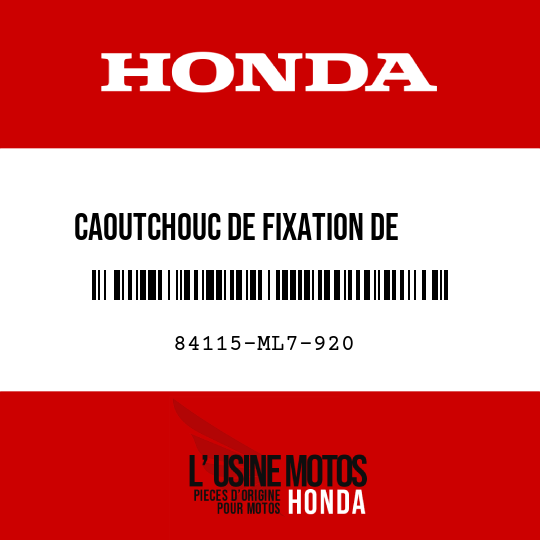 image de 84115-ML7-920 CAOUTCHOUC DE FIXATION DE     CLIGNOTANT AR G