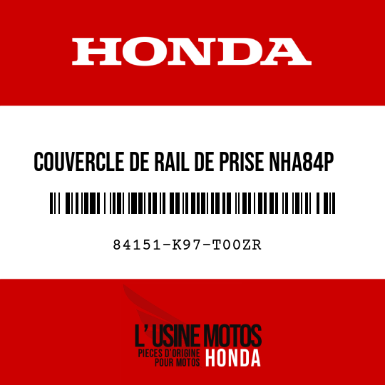 image de 84151-K97-T00ZR COUVERCLE DE RAIL DE PRISE NHA84P