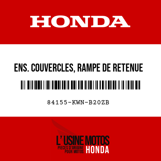 image de 84155-KWN-B20ZB ENS. COUVERCLES, RAMPE DE RETENUE AR. (WL) TYPE4