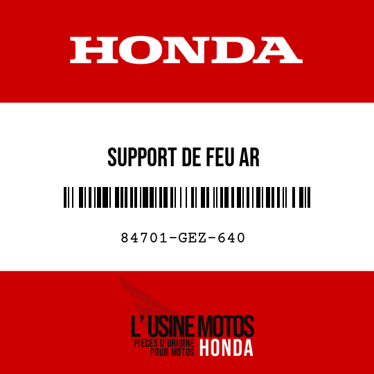image de 84701-GEZ-640 SUPPORT DE FEU AR