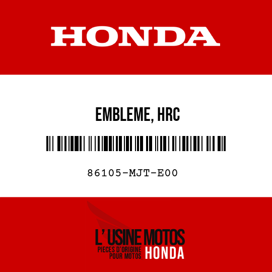 image de 86105-MJT-E00 EMBLEME, HRC