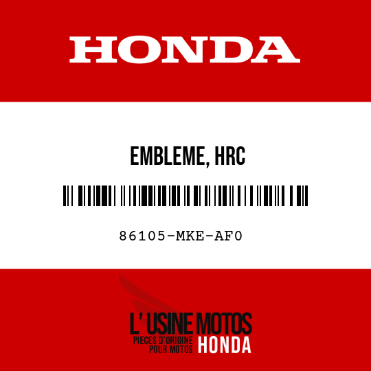 image de 86105-MKE-AF0 EMBLEME, HRC