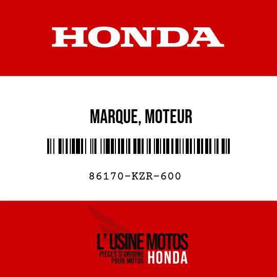 image de 86170-KZR-600 MARQUE, MOTEUR