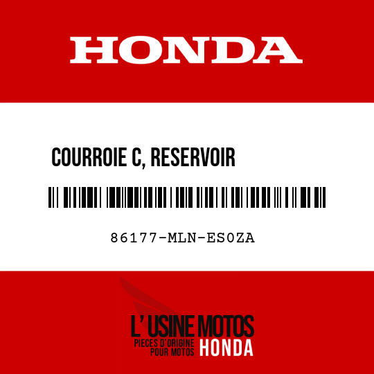 image de 86177-MLN-ES0ZA COURROIE C, RESERVOIR         D'ESSENCE D TYPE1