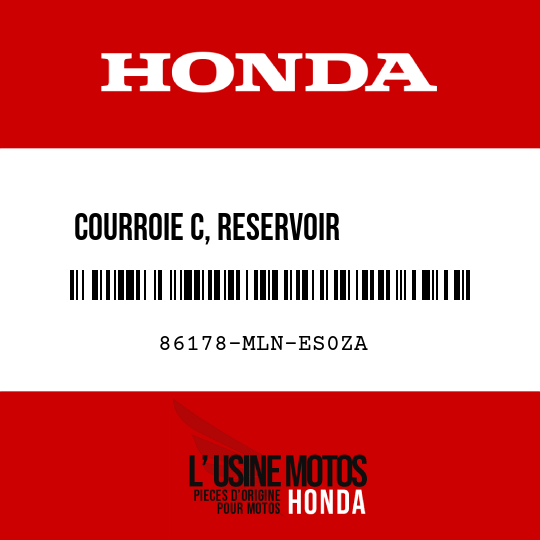 image de 86178-MLN-ES0ZA COURROIE C, RESERVOIR         D'ESSENCE G TYPE1