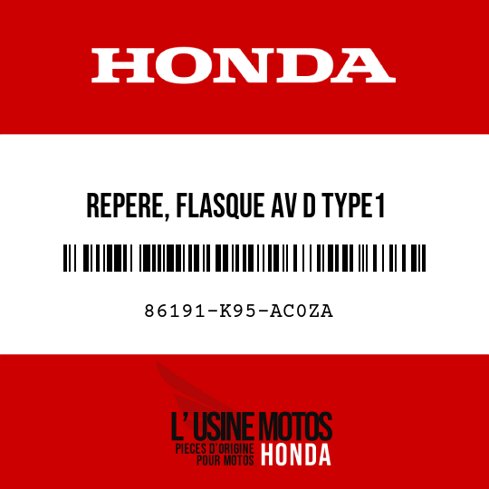 image de 86191-K95-AC0ZA REPERE, FLASQUE AV D TYPE1