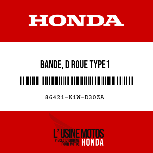 image de 86421-K1W-D30ZA BANDE, D ROUE TYPE1