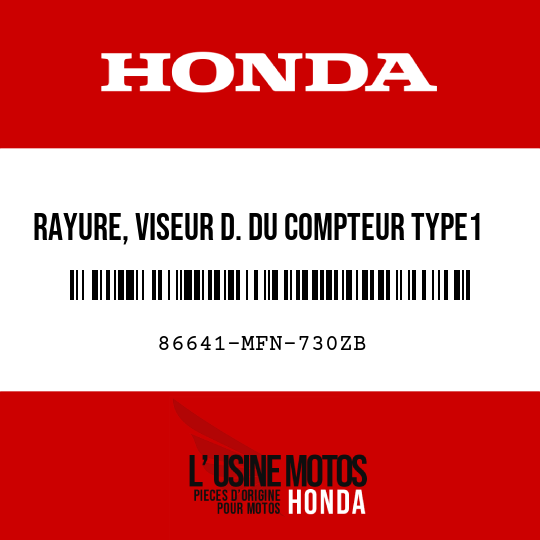 image de 86641-MFN-730ZB RAYURE, VISEUR D. DU COMPTEUR TYPE1