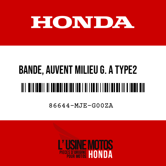 image de 86644-MJE-G00ZA BANDE, AUVENT MILIEU G. A TYPE2