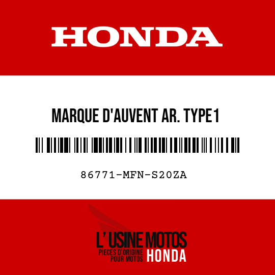 image de 86771-MFN-S20ZA MARQUE D'AUVENT AR. TYPE1