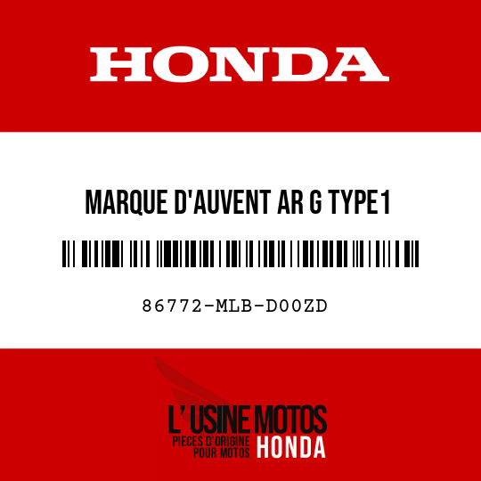 image de 86772-MLB-D00ZD MARQUE D'AUVENT AR G TYPE1