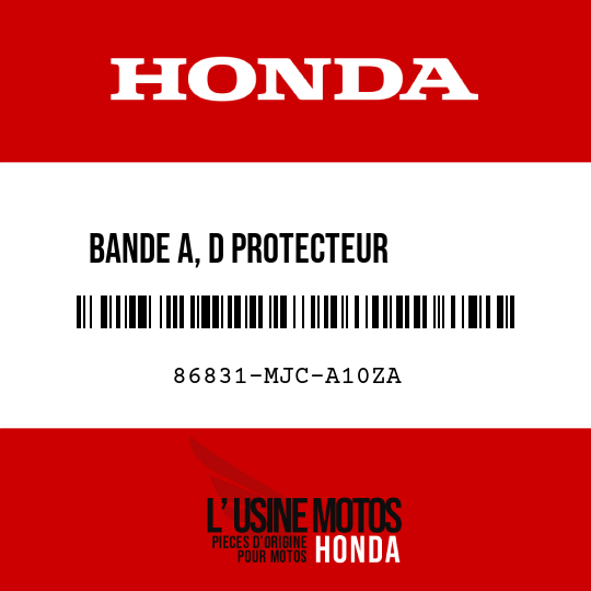 image de 86831-MJC-A10ZA BANDE A, D PROTECTEUR        SUPERIEUR TYPE1