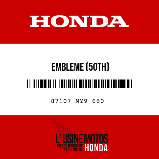 image de 87107-MY9-660 EMBLEME (50TH)
