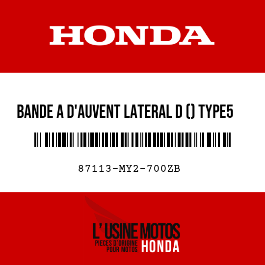 image de 87113-MY2-700ZB BANDE A D'AUVENT LATERAL D () TYPE5