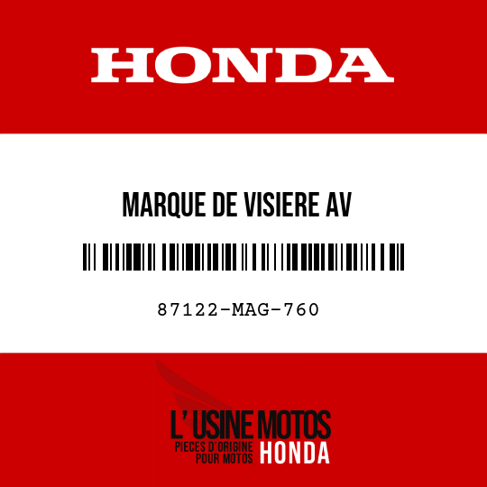 image de 87122-MAG-760 MARQUE DE VISIERE AV