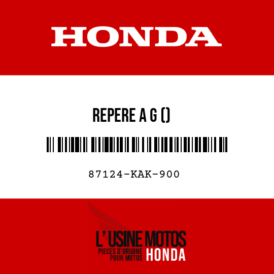 image de 87124-KAK-900 REPERE A G ()