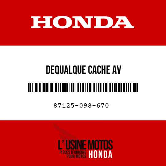 image de 87125-098-670 DEQUALQUE CACHE AV