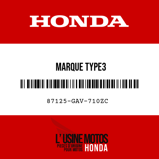 image de 87125-GAV-710ZC MARQUE TYPE3 