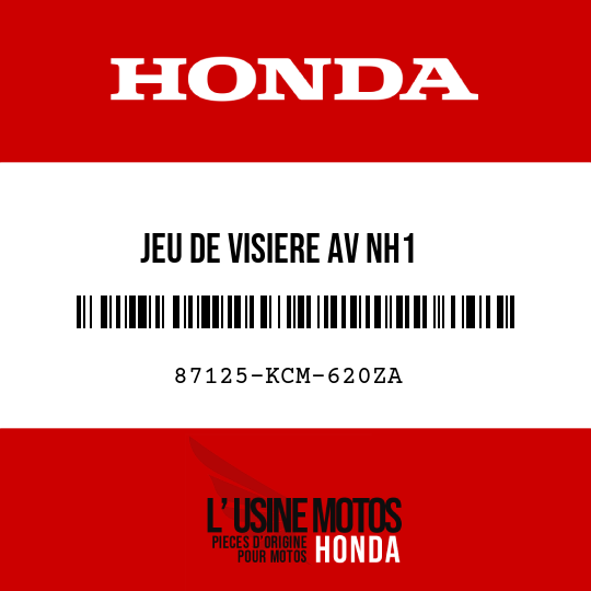 image de 87125-KCM-620ZA JEU DE VISIERE AV NH1