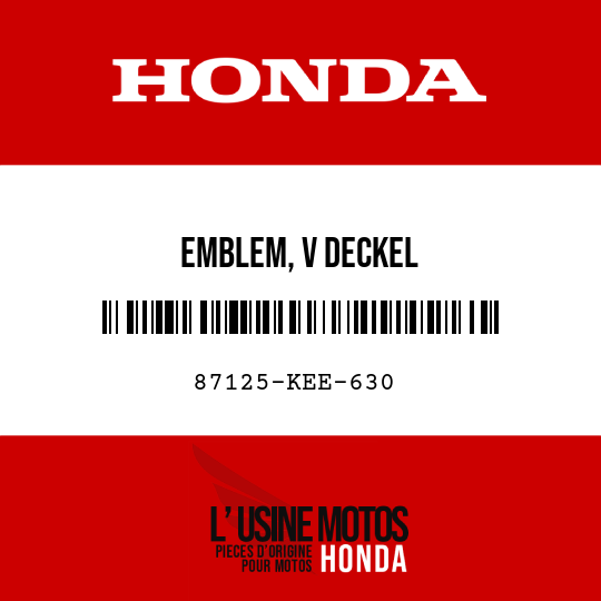 image de 87125-KEE-630 EMBLEM, V DECKEL