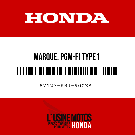 image de 87127-KRJ-900ZA MARQUE, PGM-FI TYPE1