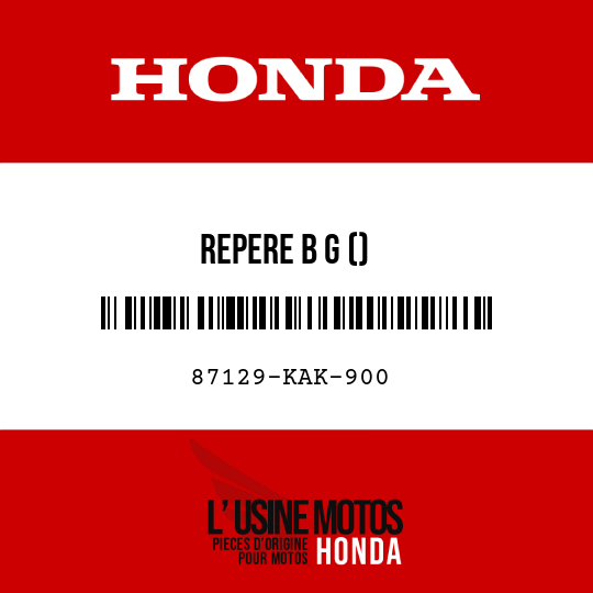 image de 87129-KAK-900 REPERE B G ()