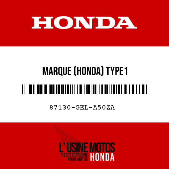 image de 87130-GEL-A50ZA MARQUE (HONDA) TYPE1