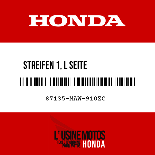 image de 87135-MAW-910ZC STREIFEN 1, L SEITE          VERKLEIDUNG () TYPE4 (TYPE4 )