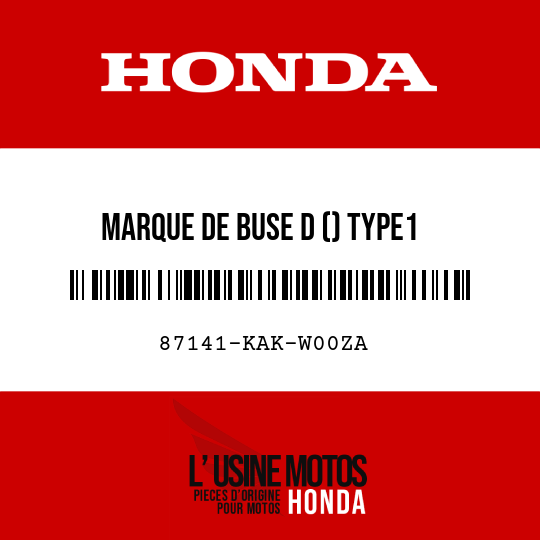 image de 87141-KAK-W00ZA MARQUE DE BUSE D () TYPE1