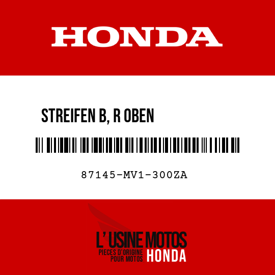 image de 87145-MV1-300ZA STREIFEN B, R OBEN           VERKLEIDUNG () TYPE1 (TYPE1 )