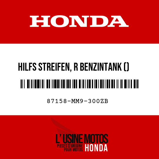 image de 87158-MM9-300ZB HILFS STREIFEN, R BENZINTANK () TYPE2 (TYPE2 )