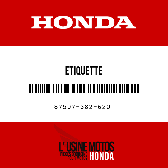 image de 87507-382-620 ETIQUETTE