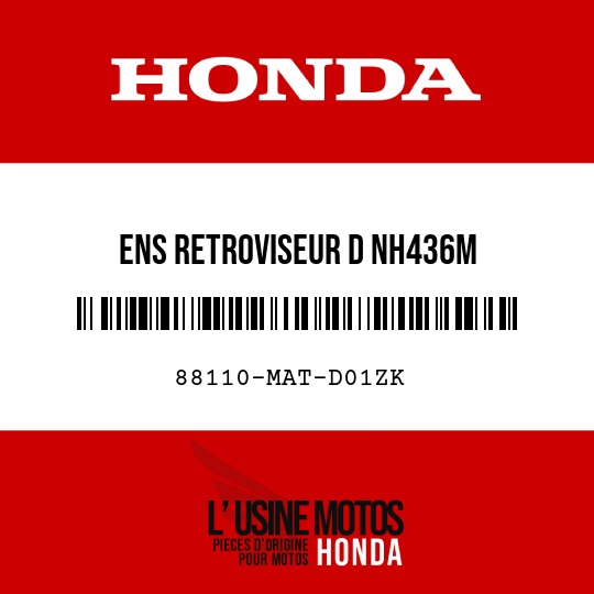 image de 88110-MAT-D01ZK ENS RETROVISEUR D NH436M 