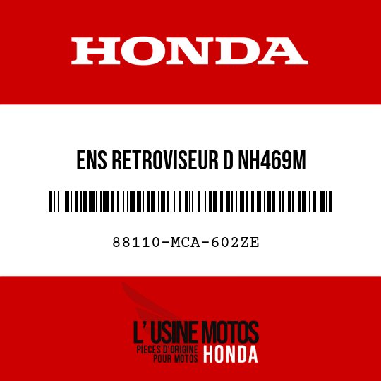 image de 88110-MCA-602ZE ENS RETROVISEUR D NH469M 